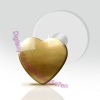 9ct Gold Flat Heart Tragus Stud Small